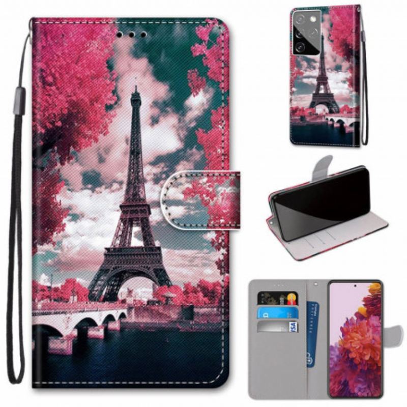 Flip Cover Samsung Galaxy S21 Ultra 5G Paris I Blomst