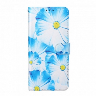 Flip Cover Samsung Galaxy S21 Ultra 5G Skøre Blomster