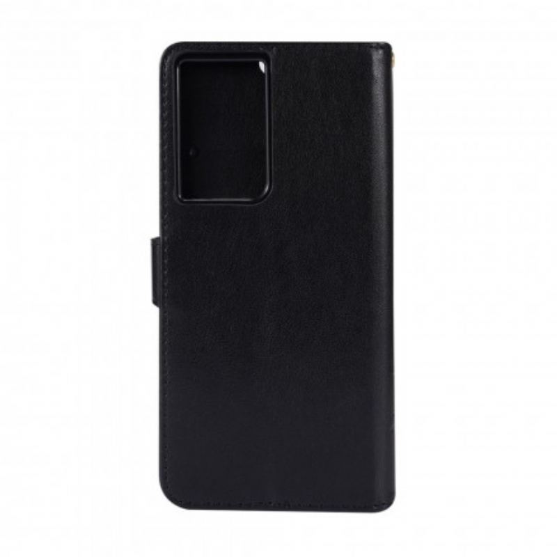 Flip Cover Samsung Galaxy S21 Ultra 5G Sommerfugle I Vinden