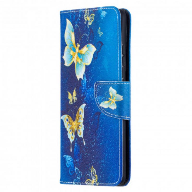 Flip Cover Samsung Galaxy S21 Ultra 5G Sommerfugle Konger