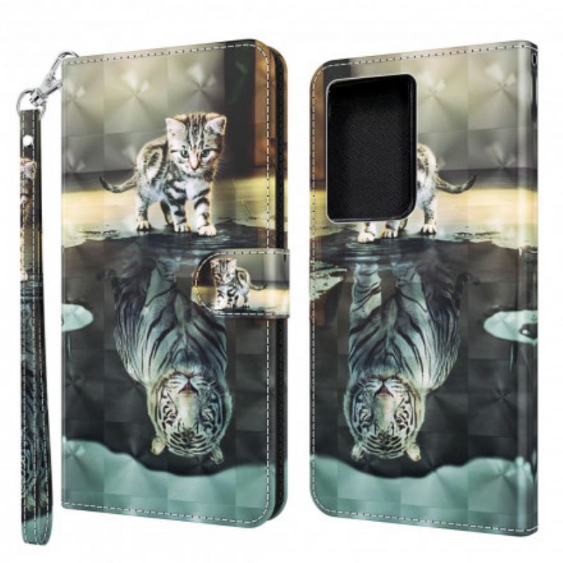 Læder Cover Samsung Galaxy S21 Ultra 5G Ernest The Tiger