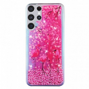 Mobilcover Samsung Galaxy S21 Ultra 5G Flamingo Pailletter