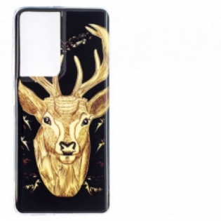 Mobilcover Samsung Galaxy S21 Ultra 5G Fluorescerende Majestic Deer