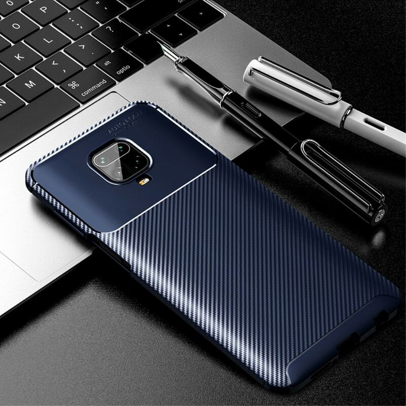 Cover Xiaomi Redmi Note 9S / 9 Pro Fleksibel Kulfibertekstur