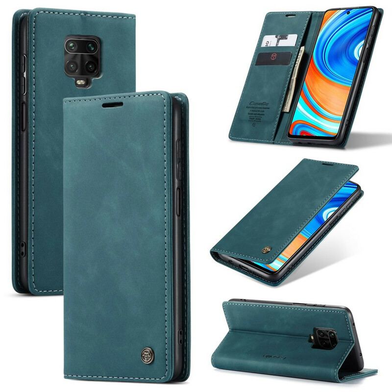 Cover Xiaomi Redmi Note 9S / 9 Pro Flip Cover Caseme Imiteret Læder