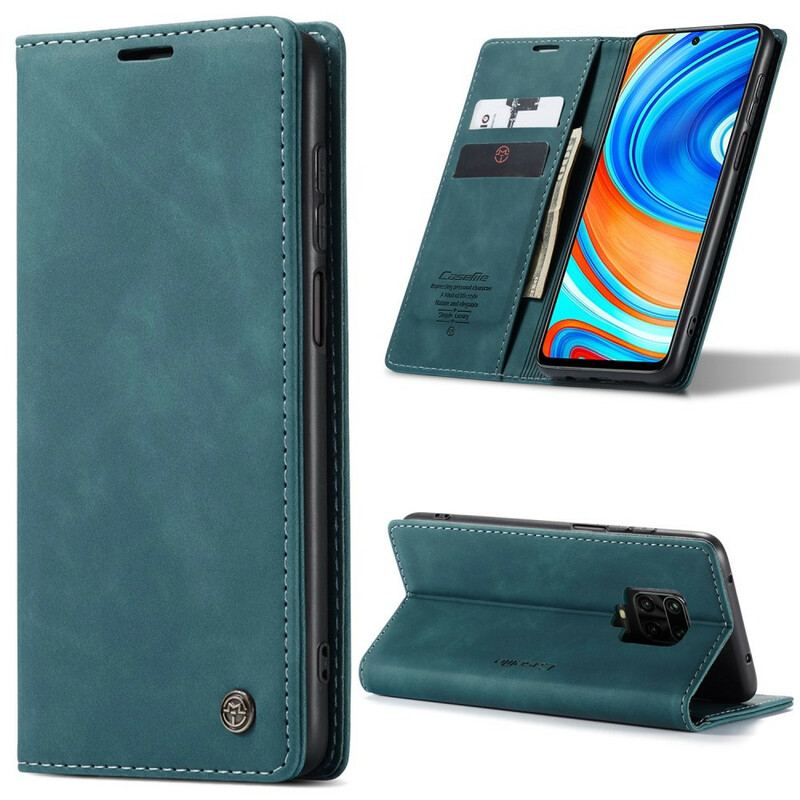 Cover Xiaomi Redmi Note 9S / 9 Pro Flip Cover Caseme Imiteret Læder