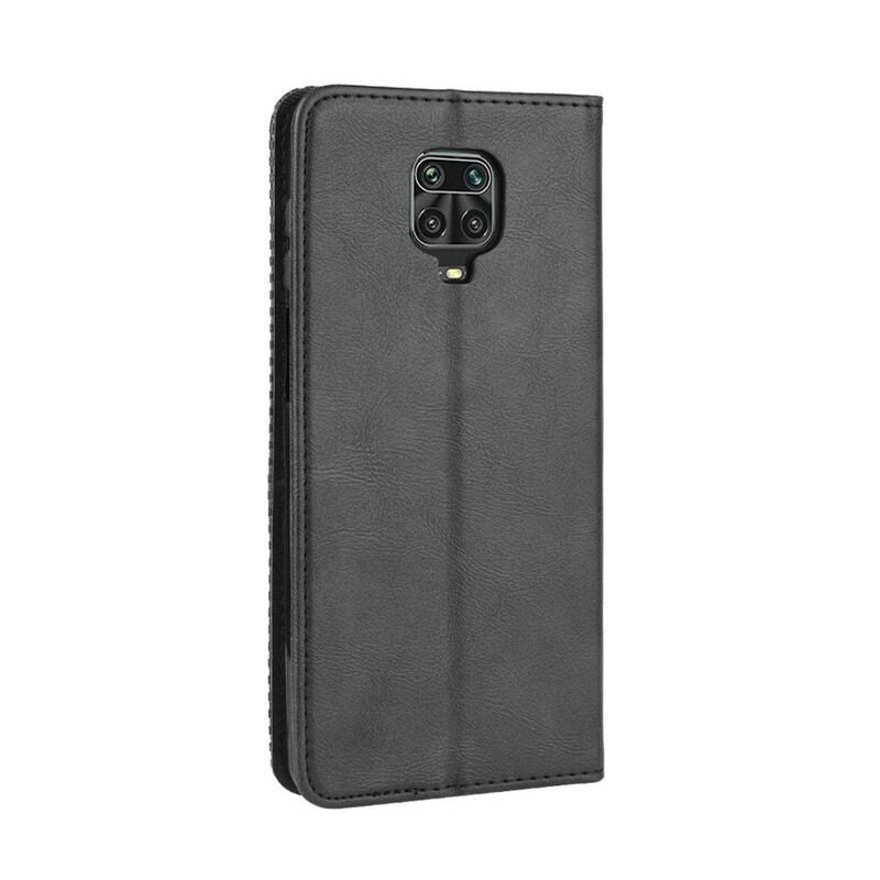 Cover Xiaomi Redmi Note 9S / 9 Pro Flip Cover Stiliseret Vintage Lædereffekt