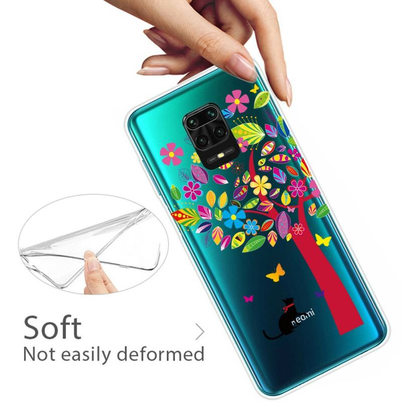 Cover Xiaomi Redmi Note 9S / 9 Pro Kat Under Det Farverige Træ