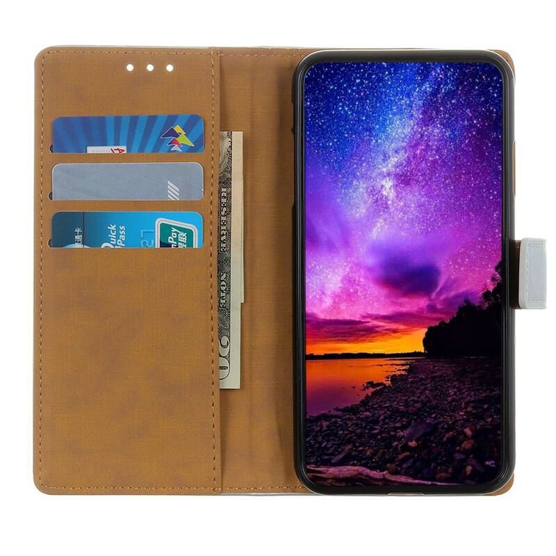 Flip Cover Xiaomi Redmi Note 9S / 9 Pro Almindeligt Imiteret Læder