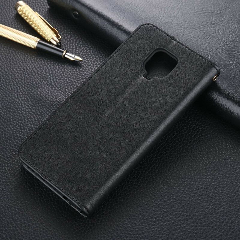 Flip Cover Xiaomi Redmi Note 9S / 9 Pro Azns Imiteret Læder