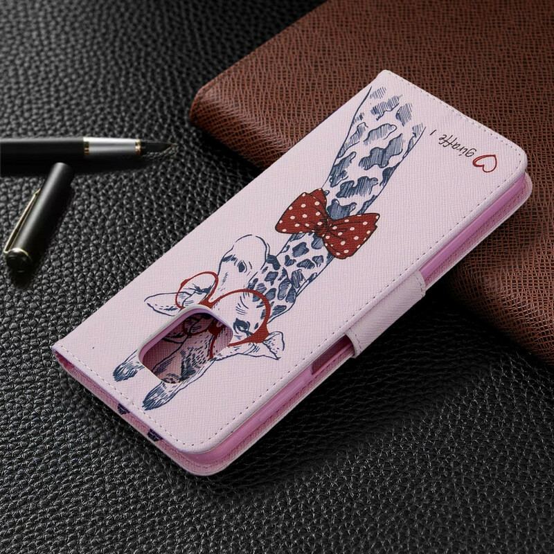 Flip Cover Xiaomi Redmi Note 9S / 9 Pro Brainy Giraf