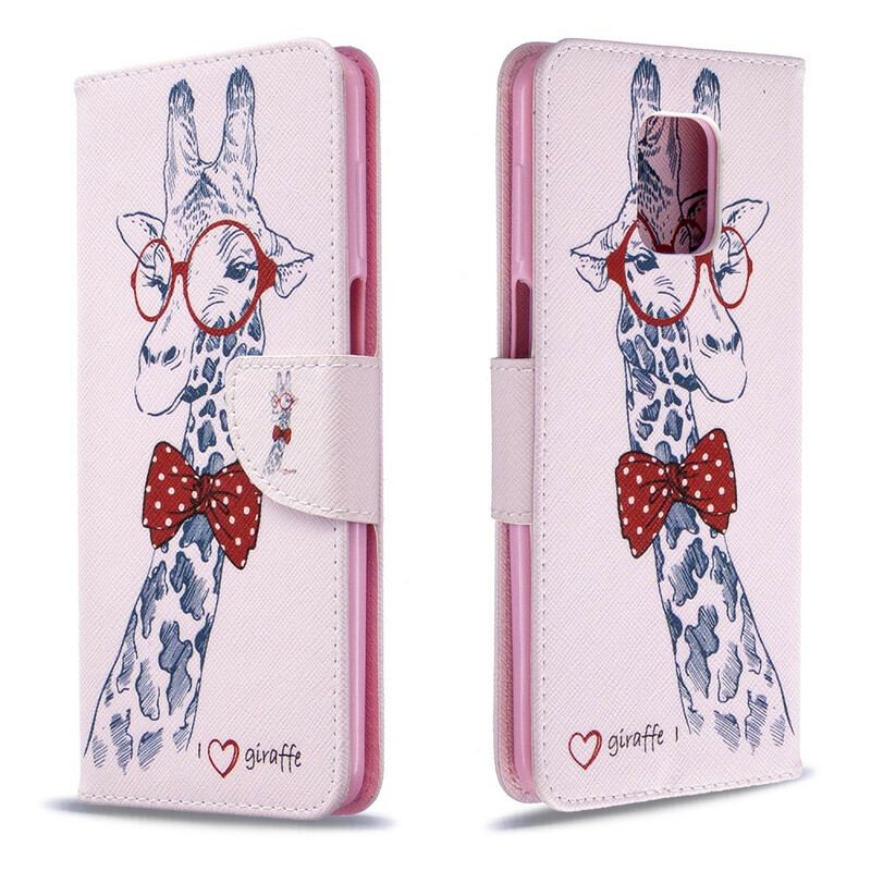 Flip Cover Xiaomi Redmi Note 9S / 9 Pro Brainy Giraf