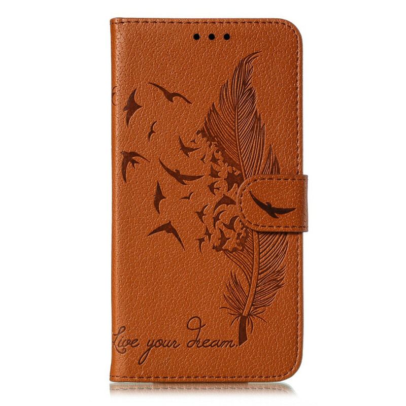 Flip Cover Xiaomi Redmi Note 9S / 9 Pro Feather Lev Din Drøm