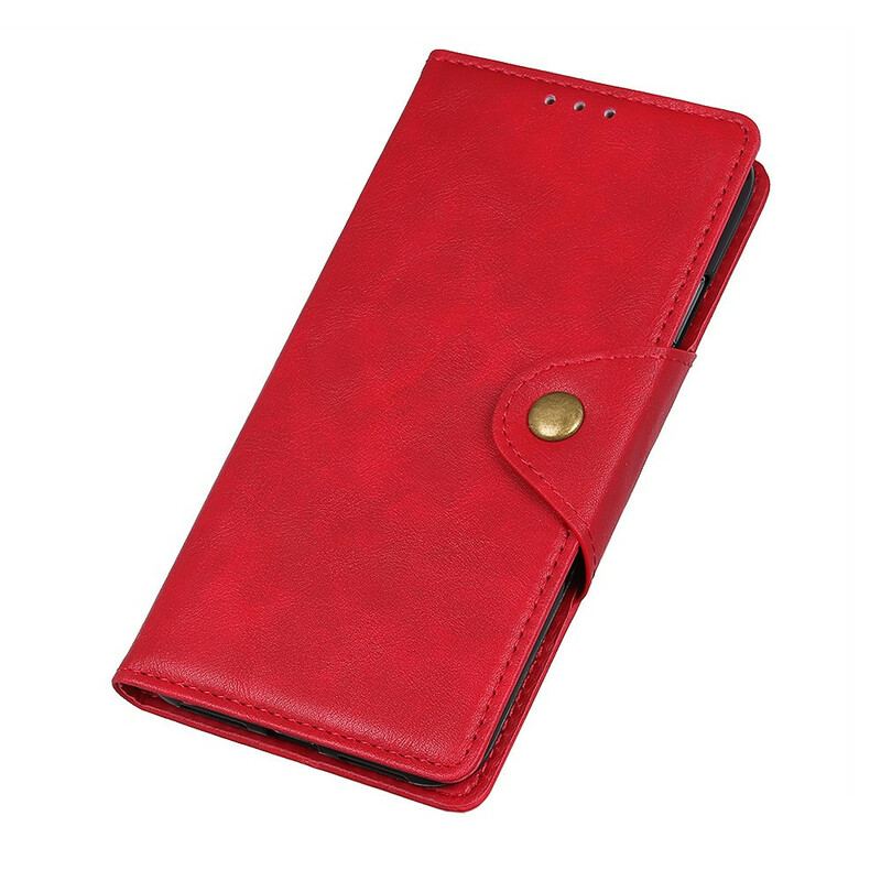 Flip Cover Xiaomi Redmi Note 9S / 9 Pro Imiteret Læder Knap