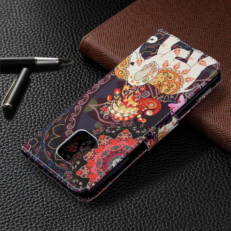 Flip Cover Xiaomi Redmi Note 9S / 9 Pro Indiske Elefanter