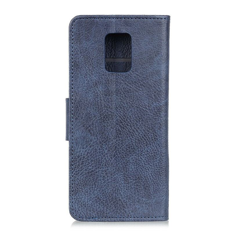 Flip Cover Xiaomi Redmi Note 9S / 9 Pro Litchi Ultra Imiteret Læder