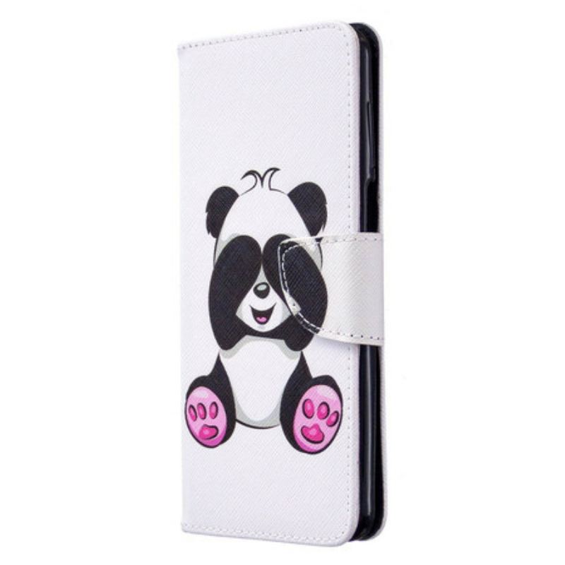 Flip Cover Xiaomi Redmi Note 9S / 9 Pro Panda Sjov