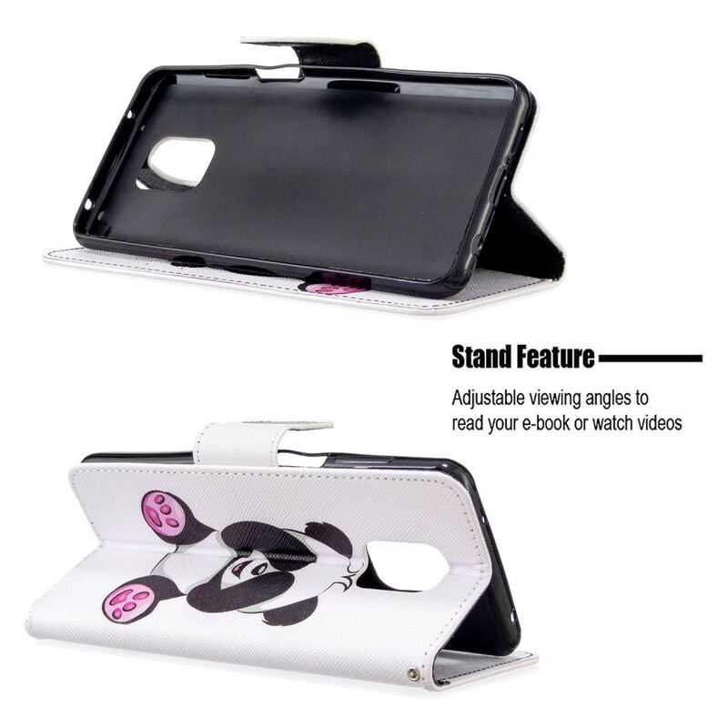 Flip Cover Xiaomi Redmi Note 9S / 9 Pro Panda Sjov