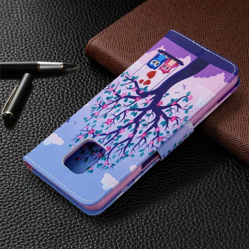 Flip Cover Xiaomi Redmi Note 9S / 9 Pro Ugler På Gyngen