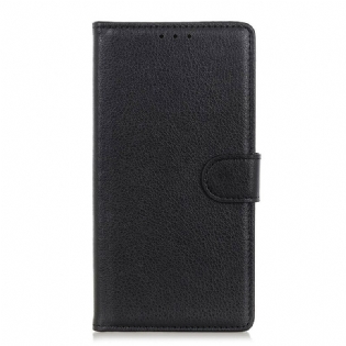 Læder Cover Xiaomi Redmi Note 9S / 9 Pro Premium Litchi-lædereffekt