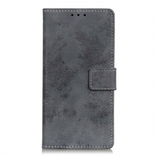 Læder Cover Xiaomi Redmi Note 9S / 9 Pro Vintage Lædereffekt