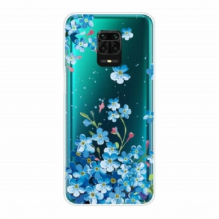 Mobilcover Xiaomi Redmi Note 9S / 9 Pro Blå Blomster