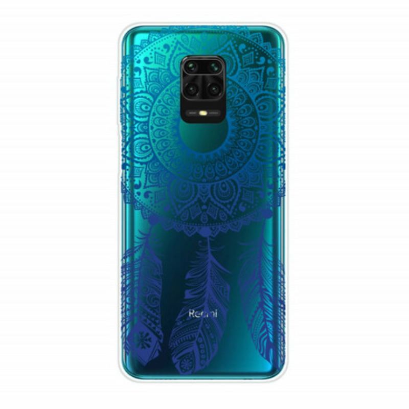 Mobilcover Xiaomi Redmi Note 9S / 9 Pro Mandala Med Enkelt Blomst