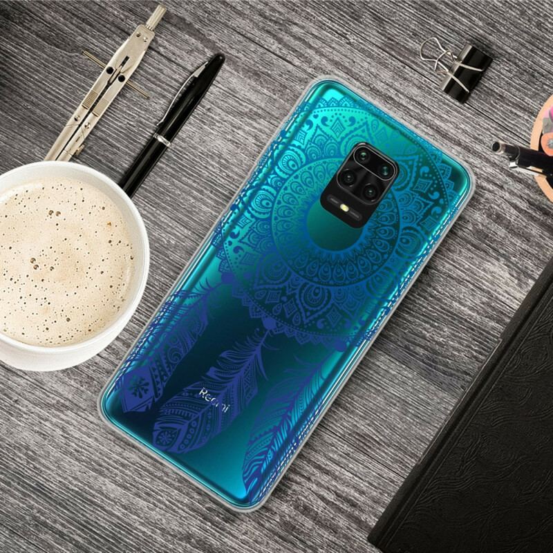 Mobilcover Xiaomi Redmi Note 9S / 9 Pro Mandala Med Enkelt Blomst