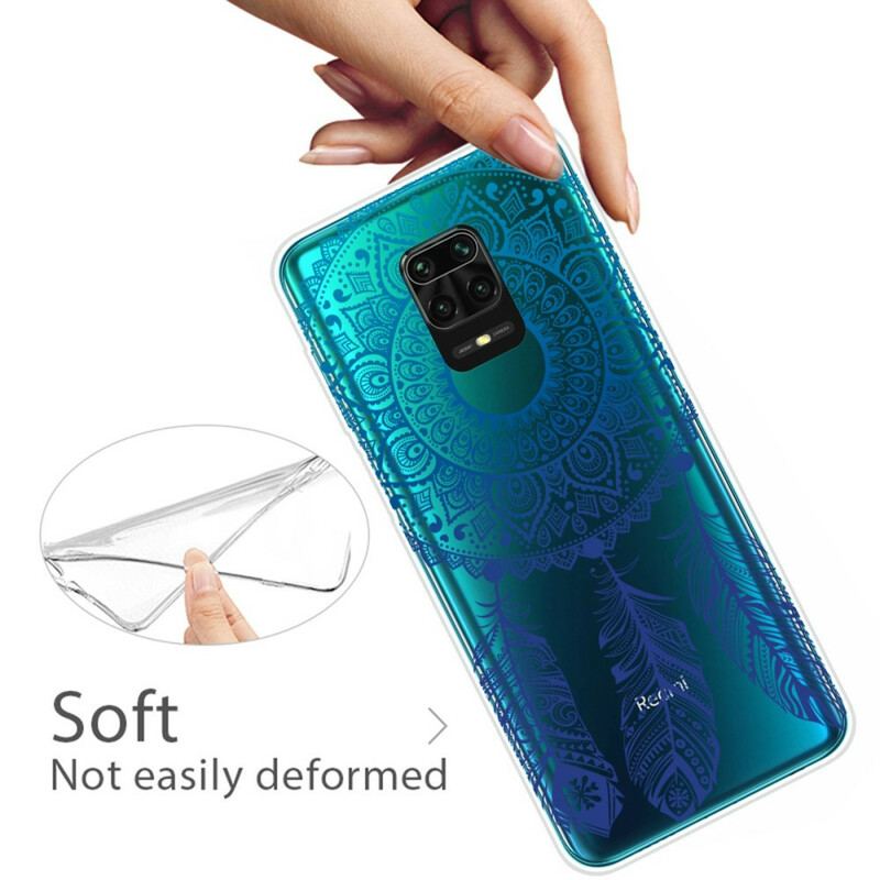 Mobilcover Xiaomi Redmi Note 9S / 9 Pro Mandala Med Enkelt Blomst