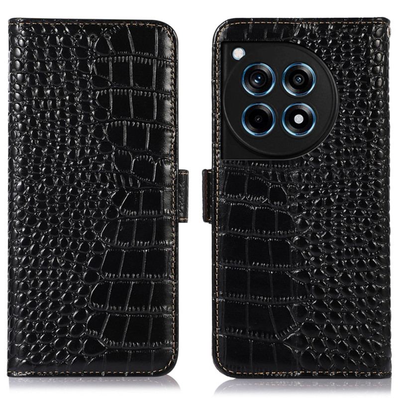 Flip Cover Oneplus 12r Crocodile Style Rfid-blokering