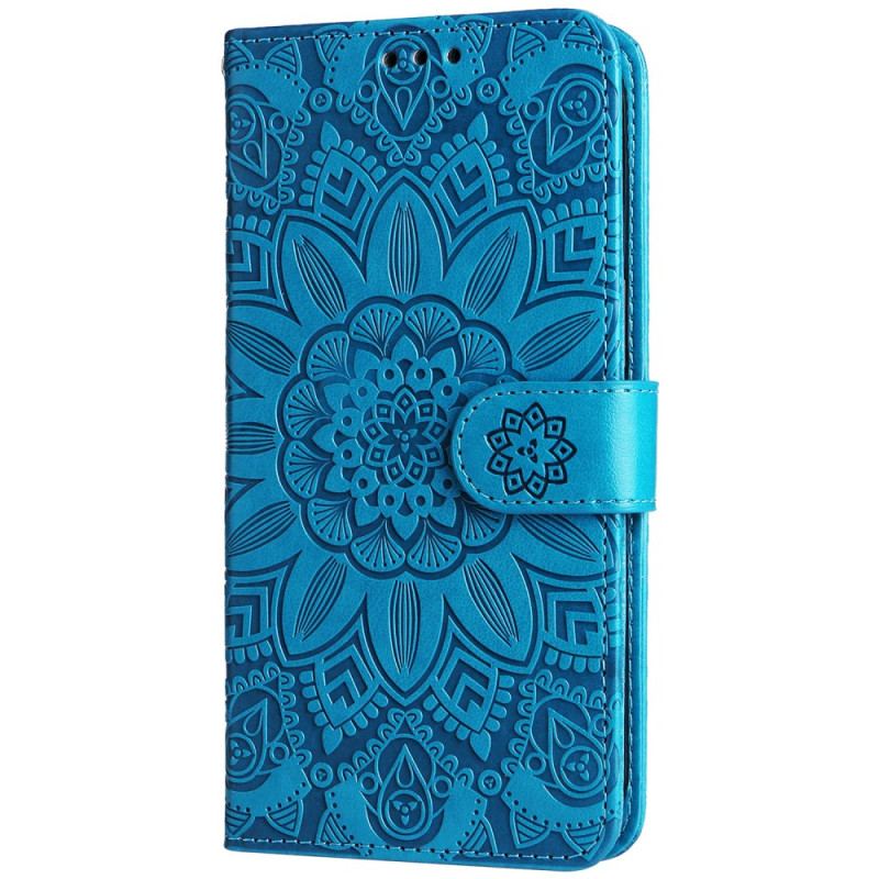 Flip Cover Oneplus 12r Pragtfuld Mandala Med Rem