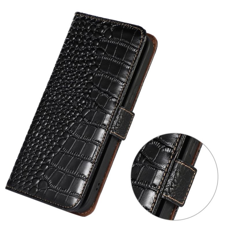 Flip Cover Honor Magic 5 Lite Crocodile Style Rfid