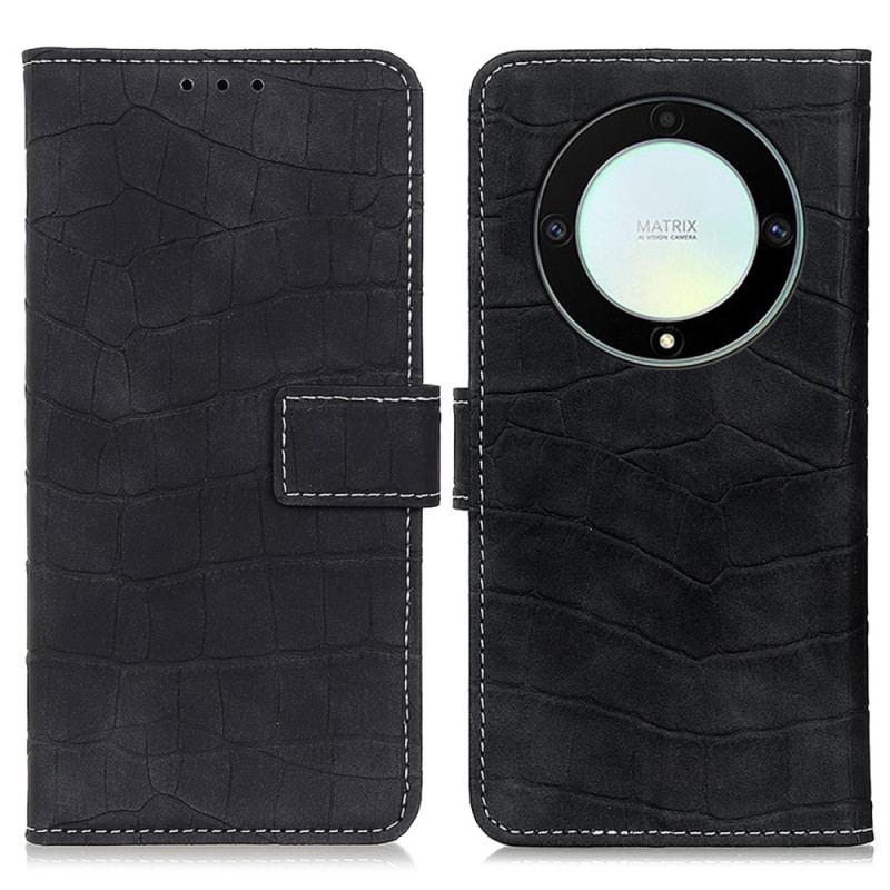 Flip Cover Honor Magic 5 Lite Krokodillehudstil