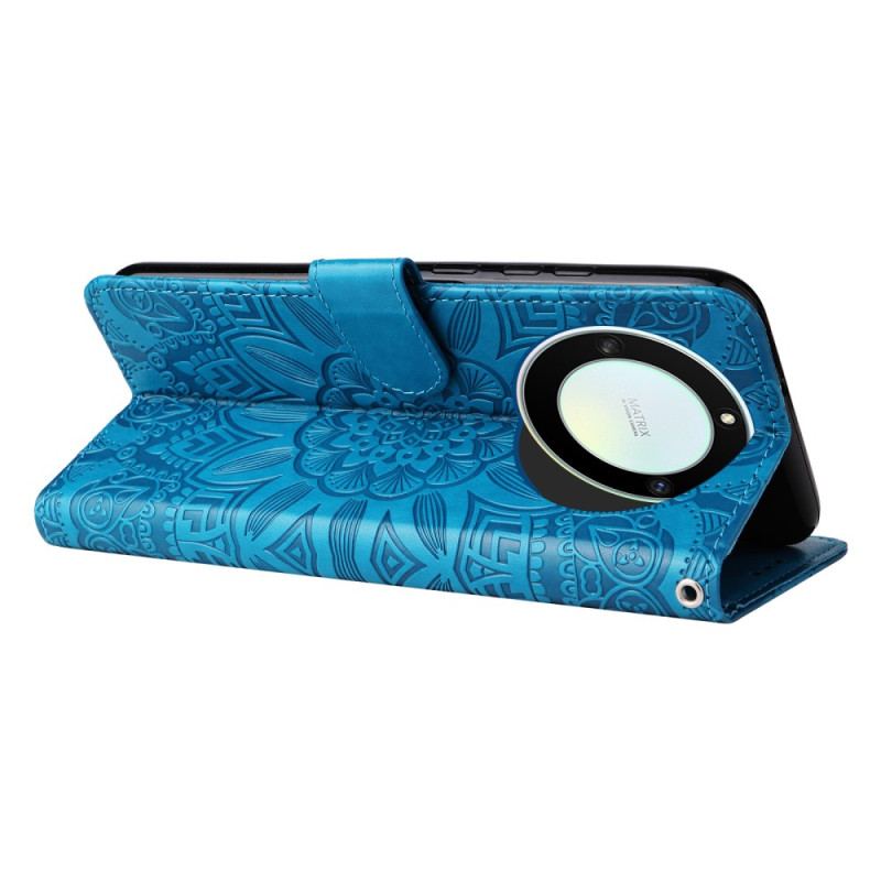 Flip Cover Honor Magic 5 Lite Mandala Sun Med Snor