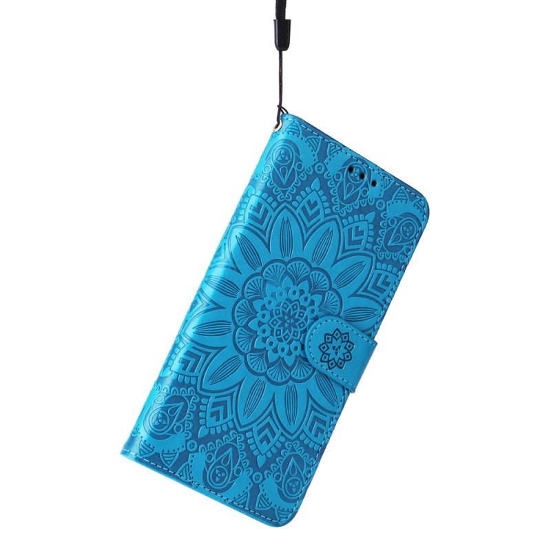 Flip Cover Honor Magic 5 Lite Mandala Sun Med Snor