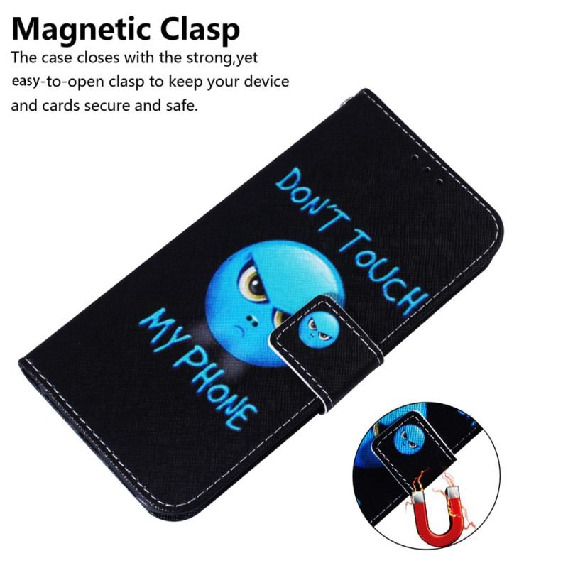 Flip Cover Honor Magic 5 Lite Med Snor Lanyard Emoji Telefon