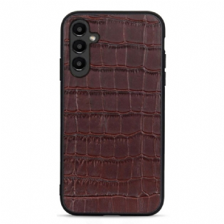 Cover Samsung Galaxy A14 / A14 5G Ægte Læder I Krokodillestil