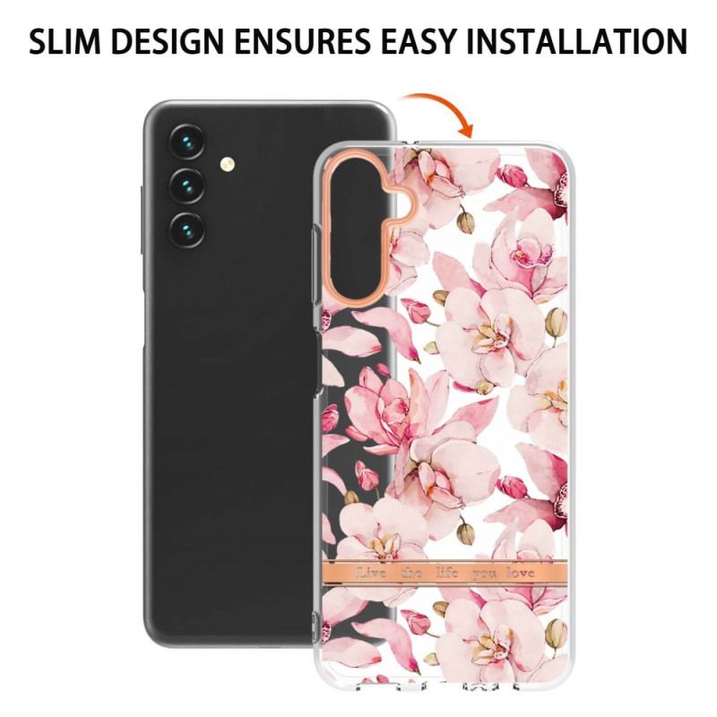 Cover Samsung Galaxy A14 / A14 5G Farverige Blomster