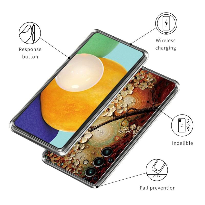 Cover Samsung Galaxy A14 / A14 5G Fleksibel Blomst