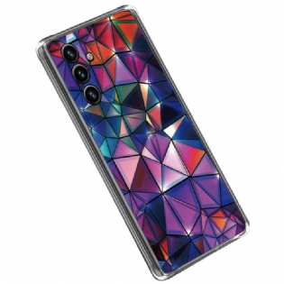 Cover Samsung Galaxy A14 / A14 5G Fleksibel Geometri