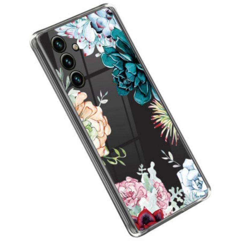 Cover Samsung Galaxy A14 / A14 5G Sømløs Buket Blomster