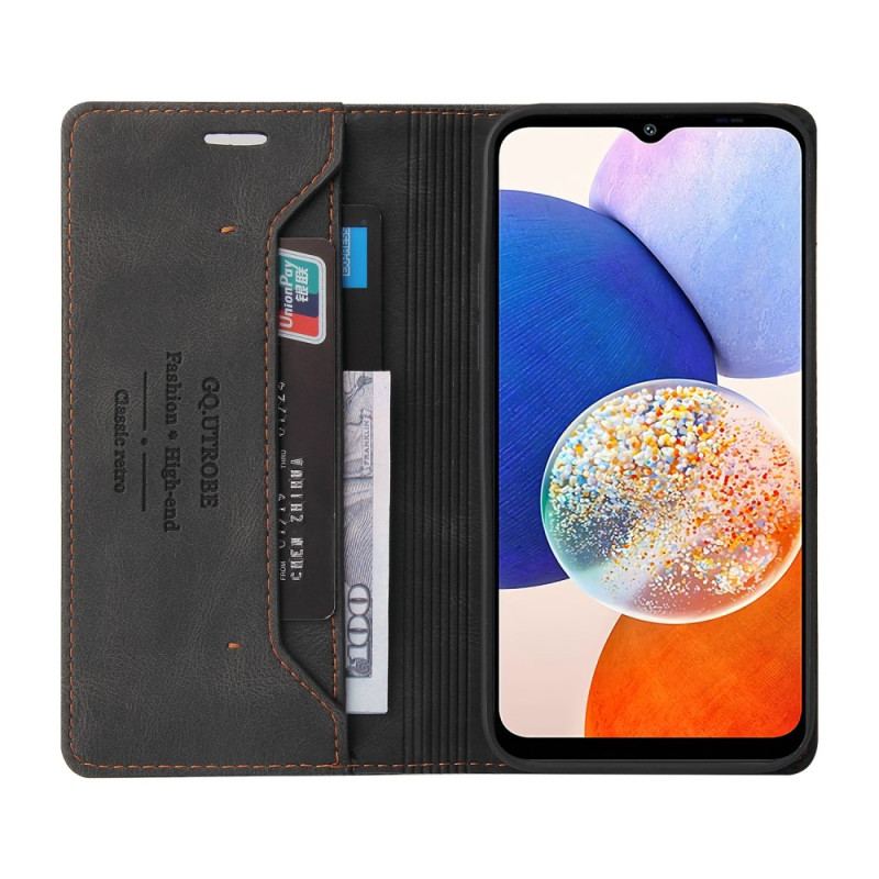 Flip Cover Samsung Galaxy A14 / A14 5G Imiteret Læder Gq.utrobe