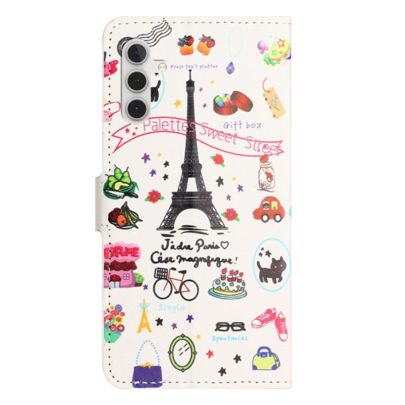 Flip Cover Samsung Galaxy A14 / A14 5G Jeg Elsker Paris