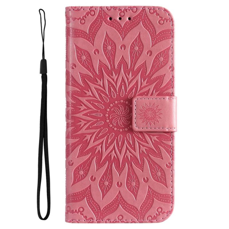 Flip Cover Samsung Galaxy A14 / A14 5G Mandala Sun Med Snor