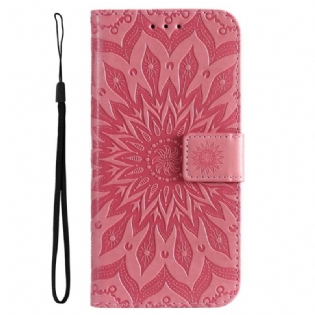 Flip Cover Samsung Galaxy A14 / A14 5G Mandala Sun Med Snor