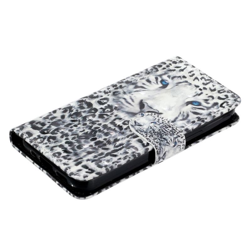 Flip Cover Samsung Galaxy A14 / A14 5G Med Snor Strappy Leopard