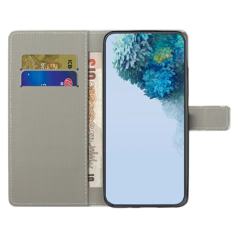 Flip Cover Samsung Galaxy A14 / A14 5G Tropiske Blomster