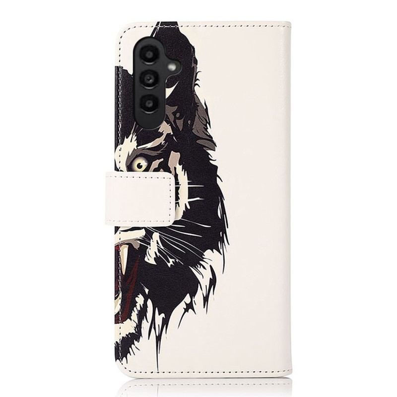 Flip Cover Samsung Galaxy A14 / A14 5G Vild Tiger