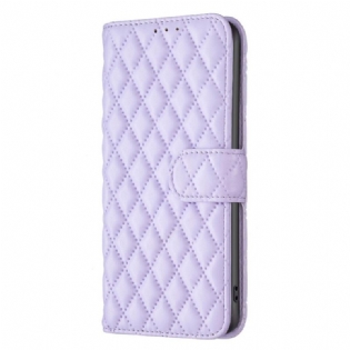 Læder Cover Samsung Galaxy A14 / A14 5G Quiltet Stil