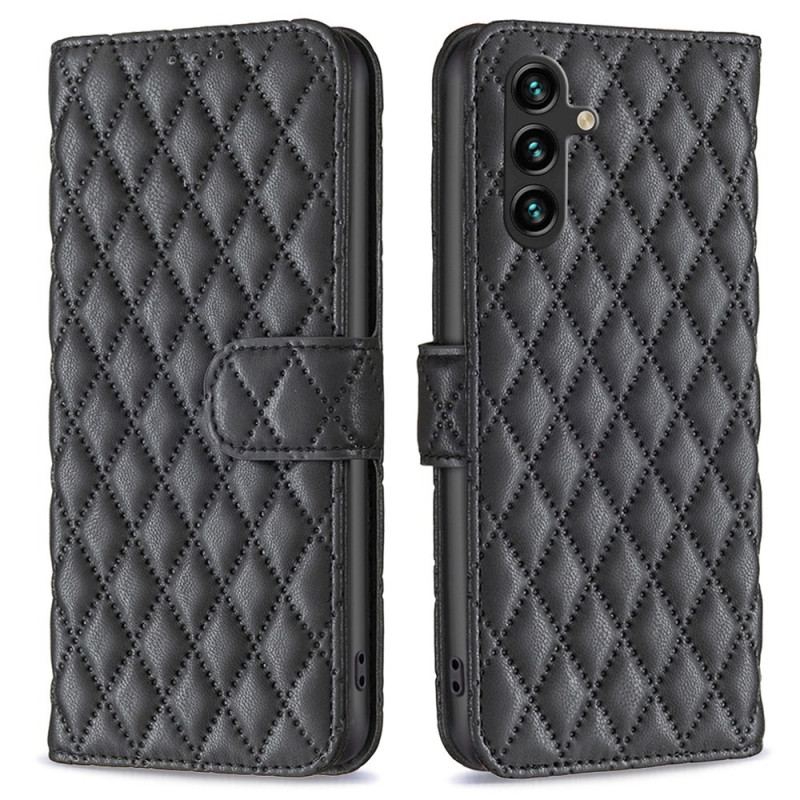 Læder Cover Samsung Galaxy A14 / A14 5G Quiltet Stil